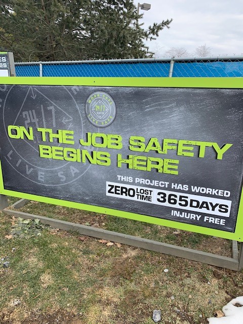 ClaycoInc's tweet photo. A full year injury free! We are proud of our Penn State West Campus Parking Garage project team for reaching this safety milestone and we thank them for exemplifying our safety standards, especially in a year that broadened what it means to be Clayco Safe. #WorkSafeLiveSafe https://t.co/iOqp5kDolf