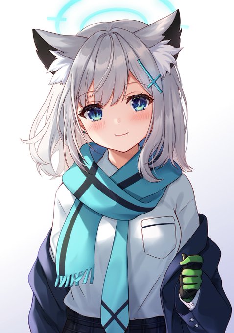 砂狼シロコ(ブルアカ) 「シロコ #ブルアカ 」|薺しずくのイラスト