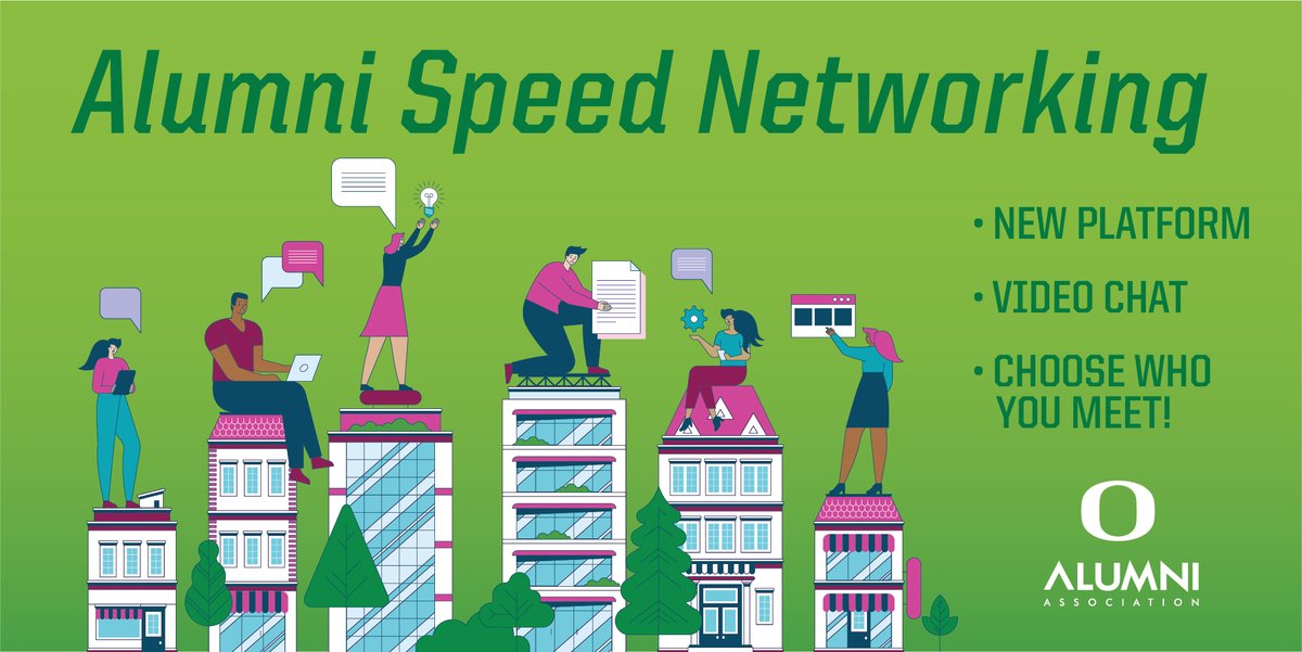 uoduckcareer's tweet photo. Tomorrow at 12 p.m. PT, connect with professional Duck alumni through Meetaway, a new networking platform that intelligently matches attendees for a series of brief, one-on-one video chats. Sign up for this free event at https://t.co/pI51bEWubZ https://t.co/Qkfbqj8ZVI