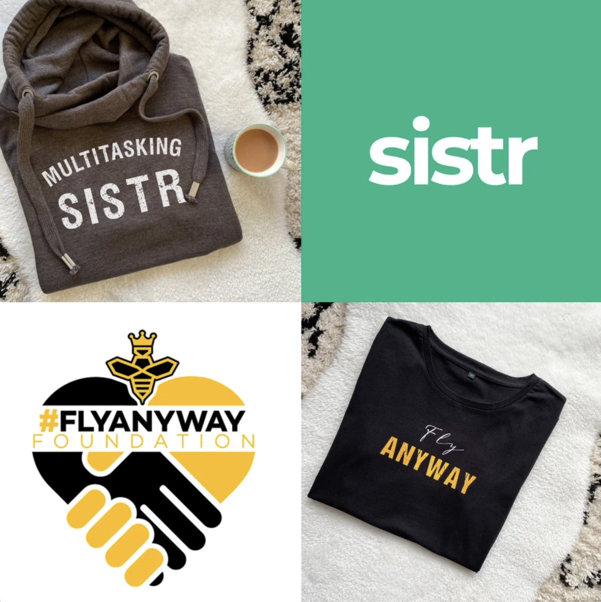 SistrApp's tweet photo. We've collaborated with @jugglewear to offer some awesome MULTITASKING SISTR clothing. 75% of the profits will be donated to the #FLYANYWAY Foundation; created to support survivors of domestic abuse to turn their business ideas into reality.
Order now: https://t.co/cT4v3tHZyw https://t.co/dY7FPc8KU8