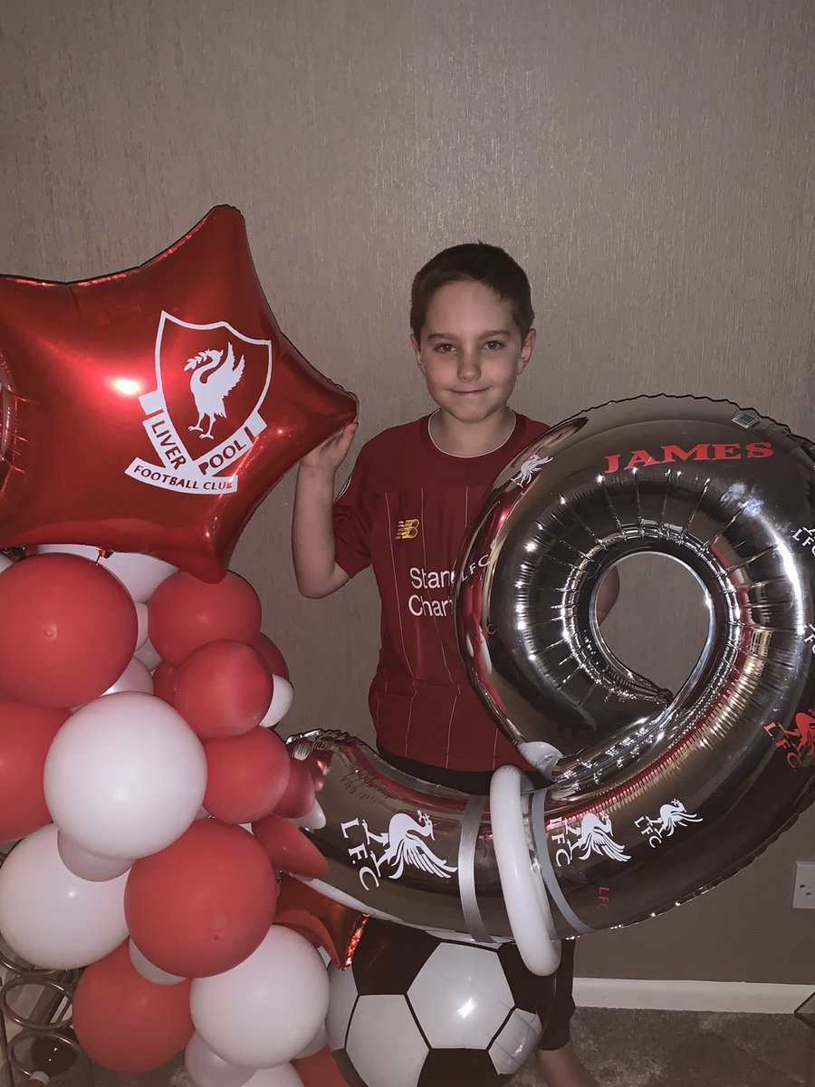 ⁦<a href="/LFC/">Liverpool FC</a>⁩ please wish a Happy 9th Birthday to my son James ⁦⚽️