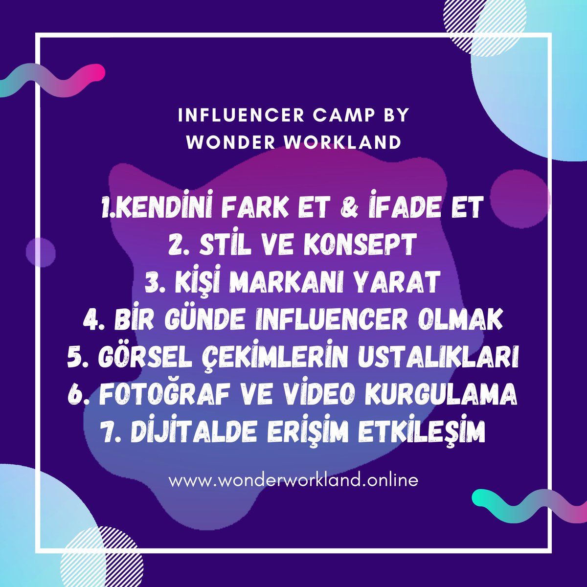 WonderWorkland's tweet photo. 🔵Mart ayının son 2 haftasında yoğunlaştırılmış bir eğitim programı ile dönüşmeye ve gelir elde etmeye ne dersiniz❓
🟠Üretme, geliştirme ve fark yaratma odağında bilgi yüklemesi ve  uygulama şansı ile dolu dolu 11 verimli saatiniz olacak❗
...⬇️ https://t.co/AJSMmxWUST