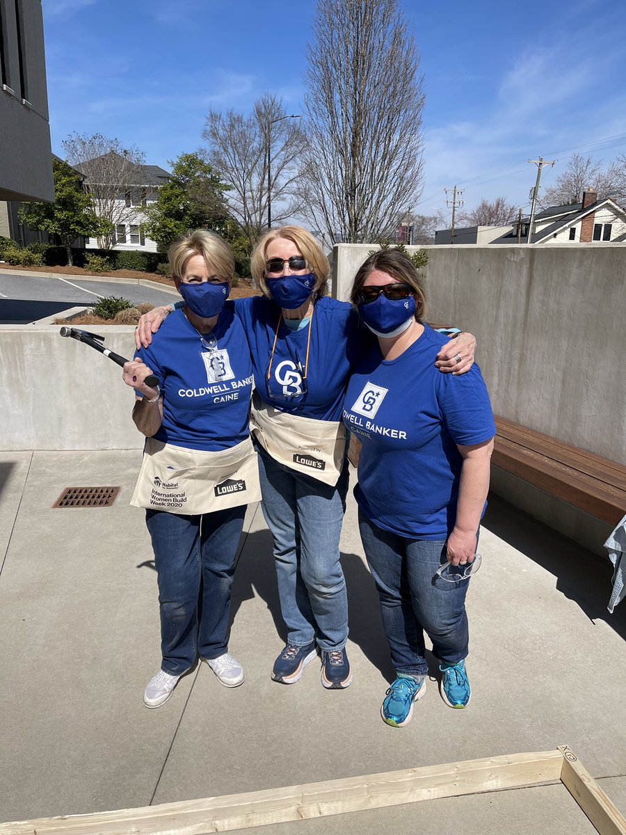 <a href="/CBCaine/">ColdwellBankerCaine</a> built 2 wall systems for Women Build!!! Way to go team! #BuildHer