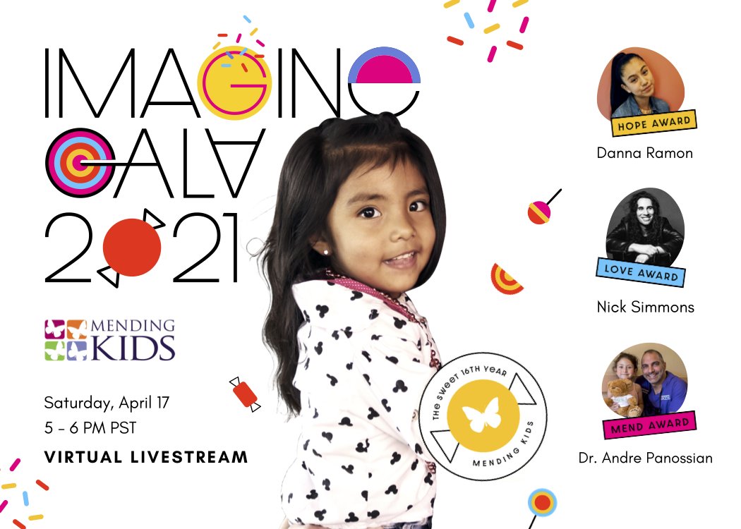 You’re invited to Mending Kids’ Imagine Gala! Join us April 17th for a virtual livestream experience ​all in support of providing critical surgical care for sick children in the US and around the world. Reserve your complimentary spot now! events.mendingkids.org/gala