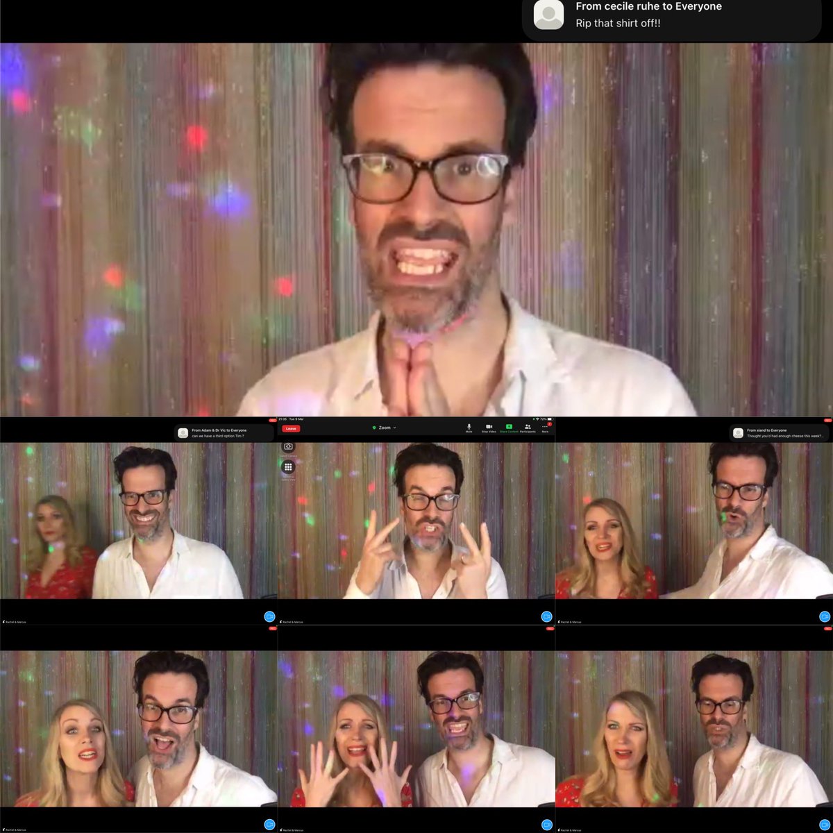 KrisTheVegan's tweet photo. Tuesday night means it’s #tuesdaynightclub with @rachelparris and @marcusbrig #elbows #singtheplot #rhyming #themetunesonthemelodica #lipsynch #jeremyandmargaret #dhal Thanks @jamesgillcomedy and @TimLewis_ at @alwaysbecomedy https://t.co/ZkHbNe5IQB