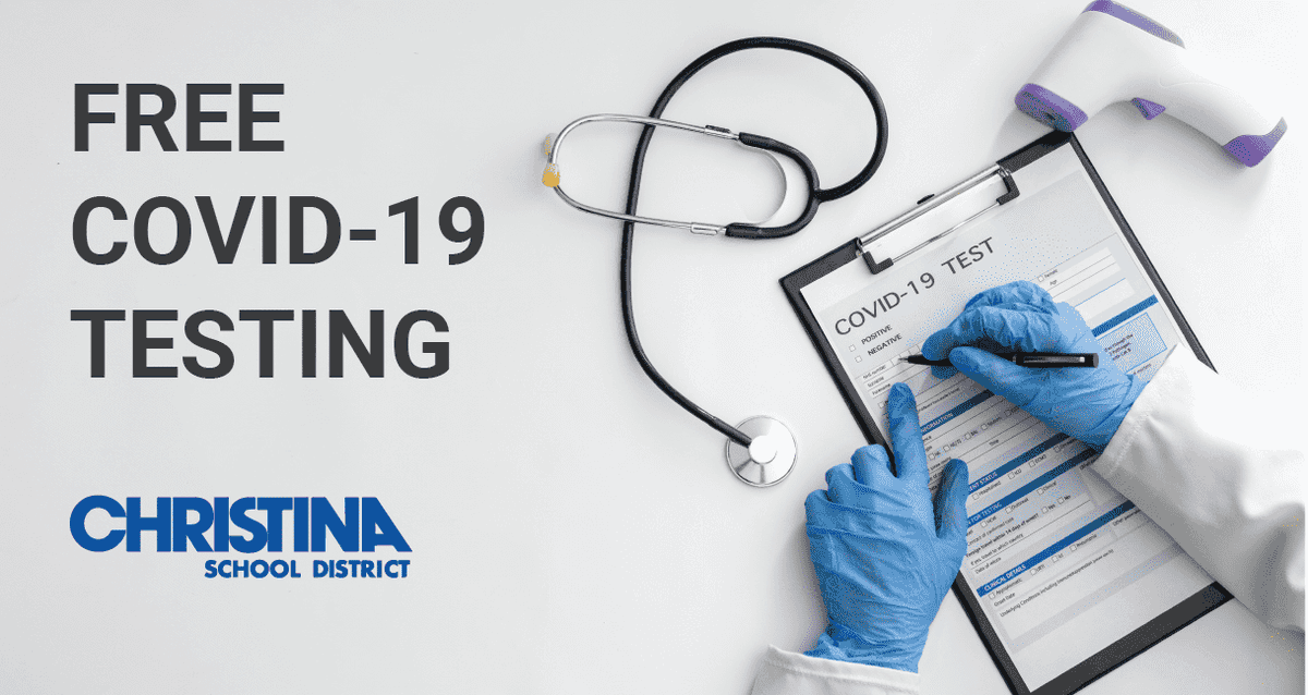 ChristinaK12's tweet photo. We're hosting 2 Free COVID-19 testing events this month! #GetTested Apr 14 at #KirkMS &amp; Apr 28 at @BancroftDE. All events are open to the public. For more information, visit https://t.co/LtwHE90hPE 

#covid19testing #GetTested https://t.co/DiXvyE0gdt