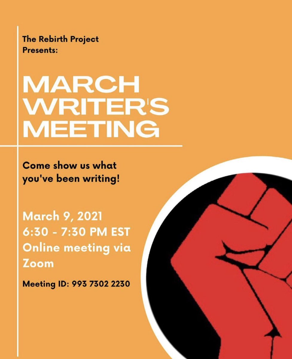 HAPPENING TONIGHT! General Body meeting for all Rebirth writers and contributors! Come with your ideas and pitches!