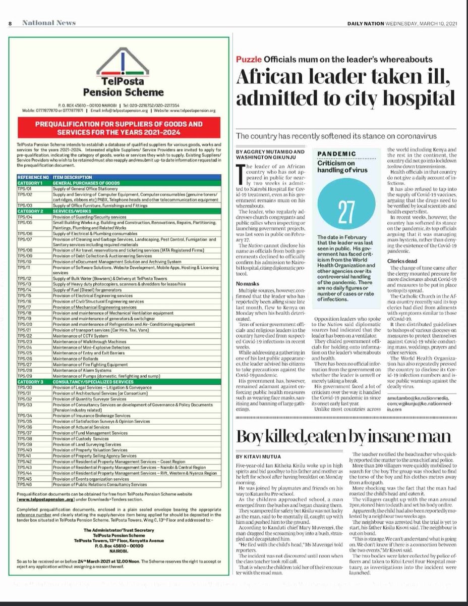 OleItumbi's tweet photo. Okay, Diplomatic issues? Eeeh @NationAfrica https://t.co/PSp2Oc2RoK