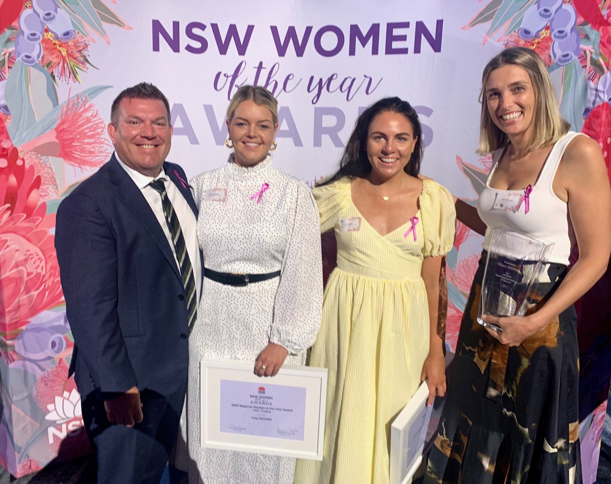 DugaldSaunders's tweet photo. Congrats to #buyfromthebush founder Grace Brennan, our 2021 NSW Regional Woman of the Year! &amp; congrats to other local WOTY finalists Lucy Samuels, Lucy Taylor &amp; Joh Leader! This week has truly been a celebration of the remarkable women in our region: https://t.co/SUeD8JKptx https://t.co/yOCTjSj201