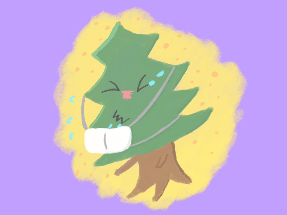 ট ইট র Aki イラストレーター 花粉症になったスギの木 イラスト イラストレーター かわいいイラスト 絵描きさんと繫がりたい イラスト好きな人と繋がりたい みんなで楽しむtwitter展覧会