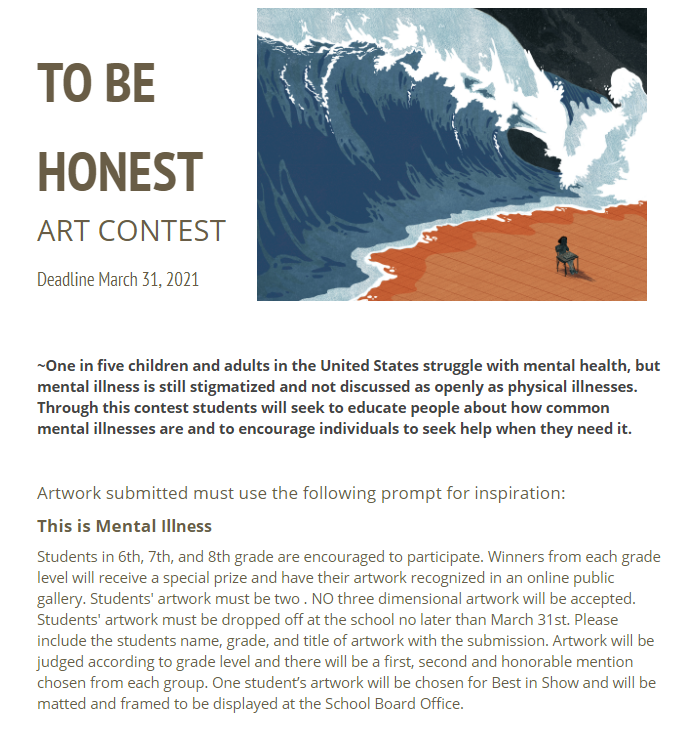 OTBonnerMiddle1's tweet photo. 2021 Bonner Student Art Contest
Mark your calendars now @DanvilleVASch https://t.co/zgG4w702jz