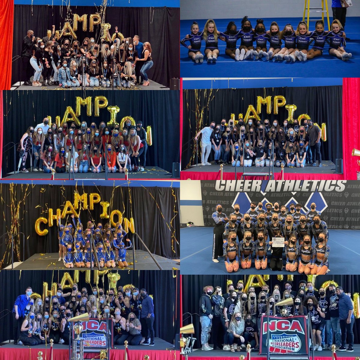 And just like that, <a href="/NCAupdates/">NCA</a> is officially over for Cheer Athletics! With 16 🥇, 14 🥈, 15 🥉, 2 Herkie High Point Level Champions, and a month full of hard work, to say we are proud is an understatement! 💙🏆❤️ #theworkisworthit #yougottawantittowinit #THEstandard