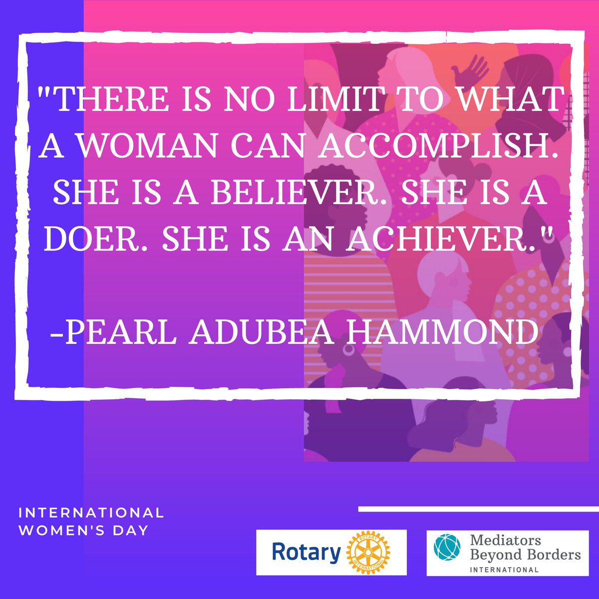 This week the West Africa  International Peace Training Institute (IPTI) Cohort shared a variety of quotes and interesting conversations for Internationals Women's Day.

To learn more about women in peacebuilding click the link below
mediatorsbeyondborders.org/what-we-do/int…