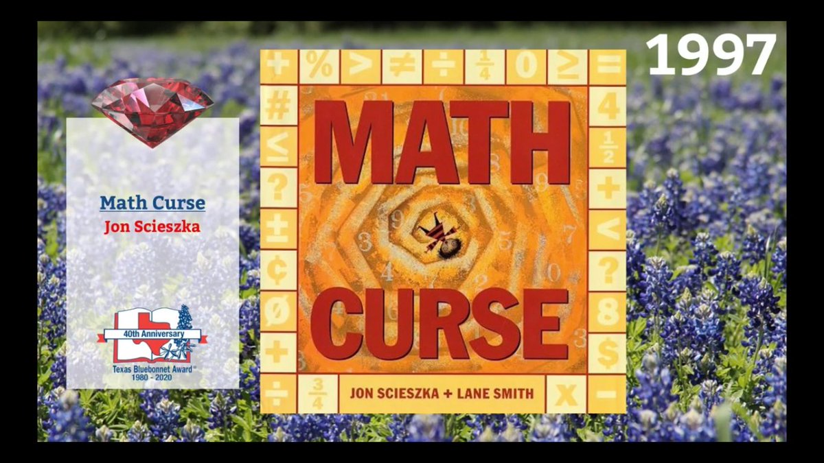 TBABooks's tweet photo. #TBABooksTuesday In 1997, @Jon_Scieszka and #LaneSmith team up again in Math Curse, a very punny, math book. Pick up this book for a ton of laughs, some fractions, and numerous other problems as we once again learn how to break the MATH CURSE! @TxLA #TxLAchat #bookaday https://t.co/Jrs1D09NyR