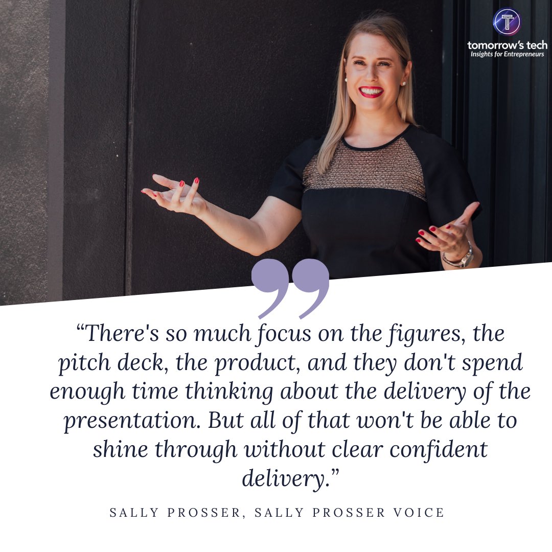 Tomorrow’s Tech (@tomorrowstechau) on Twitter photo Whether you can get the points across or not can mean sealing a deal and missing a potential opportunity.
Learn from our conversation with <a href="/sally_prosser/">Sally Prosser - Voice + Public Speaking Coach</a> , former TV Journalist and now Voice Coach, as she shares tips on how to improve your communication skills. Whether you can get the points across or not can mean sealing a deal and missing a potential opportunity.
Learn from our conversation with <a href="/sally_prosser/">Sally Prosser - Voice + Public Speaking Coach</a> , former TV Journalist and now Voice Coach, as she shares tips on how to improve your communication skills.