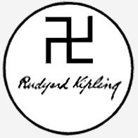 what's more, arch-imperialist Rudyard Kipling used to use a swastika as a personal mystic symbol and monograph. lots of people explain that away, and of course it was before the Nazis, but it underscores the elites' ties to these occult interests