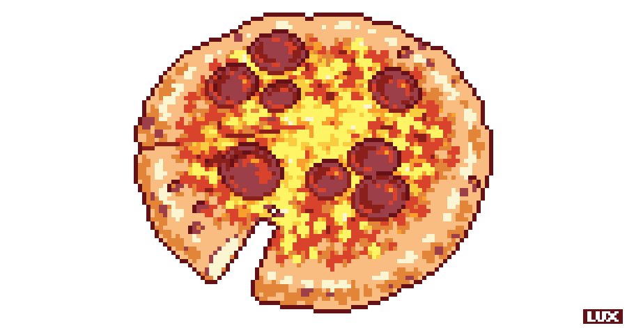 thisislux's tweet photo. some of my #pixelart food studies 🌭🍝🍕 https://t.co/ZQ4Tsb4GGI