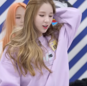 she looks cute with this hoodie :D