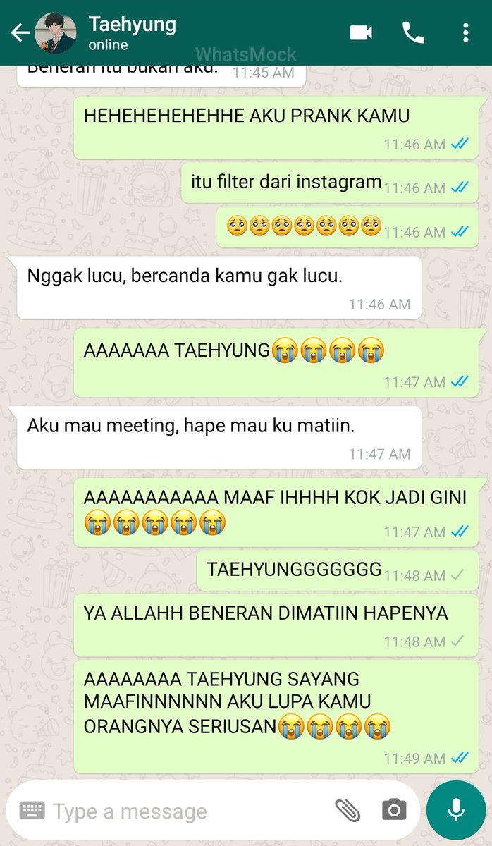deccara's tweet photo. taekook~ two tweets au

perkara ngikutin jimin malah jadi marah beneran wkwkwkwkwkwk kasian. https://t.co/dlHafvkVLU