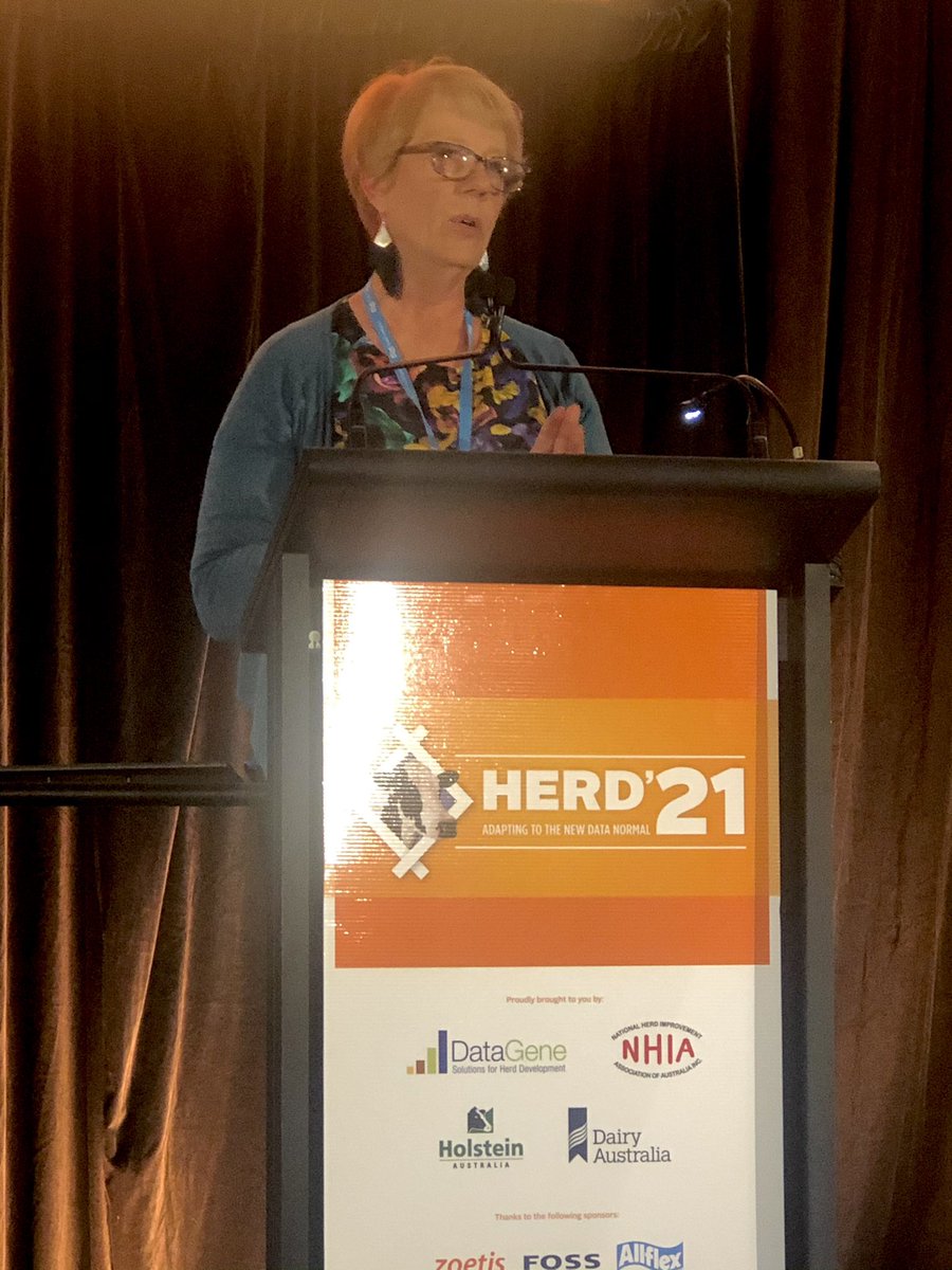 Jacqui Suares OAM &amp; Ginfo Project Coordinator says integration of data for farms is critical. She highlights it needs to be simple, precise and beneficial. We’ve got the information and we need to use it to look after our business #Herd21Au #Ginfo #dairy #dairygenetics #genomics