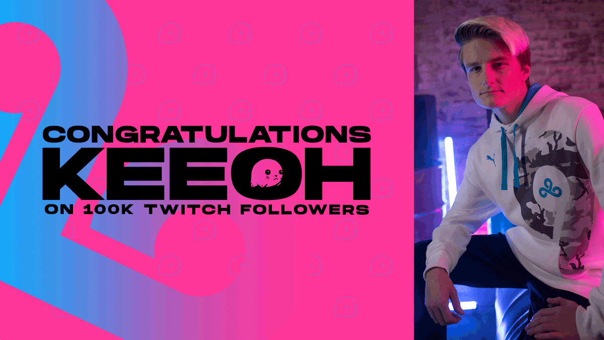 Congratulations to Radiant Killjoy/Yoru/Viper/Backflipper/Youtuber/Seal <a href="/Keeoh/">Keeoh</a> on 100k followers on <a href="/Twitch/">Twitch</a>! #LETSGOC9 🎉