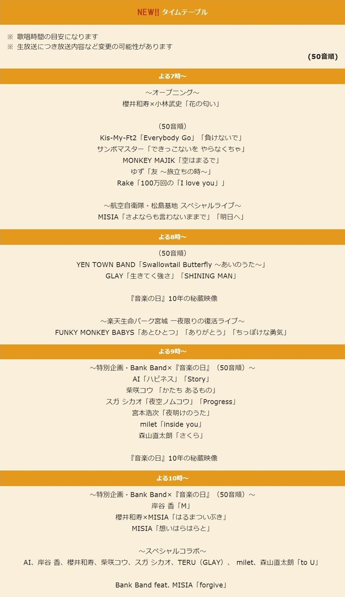 Music Glay Tbs 音楽の日 3月11日 木 19時 タイムテーブルが公開されました T Co Zcppxdrwrg Glayは時台 生きてく強さ Shining Man スペシャルコラボ Teru は22時台 T Co Ojdgikuspd Glay 音楽の日 T Co Music Glay Tbs 音楽の日 3月11日 木 19時 タイムテーブルが公開されました T Co Zcppxdrwrg Glayは時台 生きてく強さ Shining Man スペシャルコラボ Teru は22時台 T Co Ojdgikuspd Glay 音楽の日 T Co