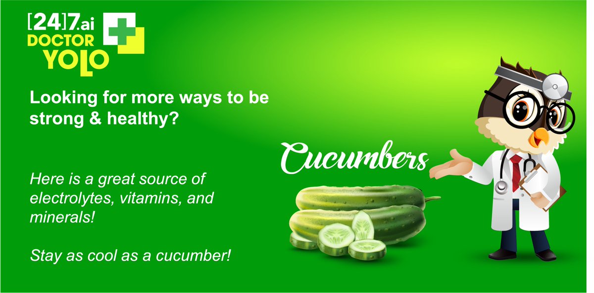 247ai_India's tweet photo. As we welcome the warmer months of the year, here’s another fantastic water source, to stay hydrated!
Quick and easy to add to your diet too!
#247ai #247ite #DrYOLO #HealthyLiving #Cucumbers #Vitamins #Minerals #EatHealthy #Hydration https://t.co/PU6255SDOY