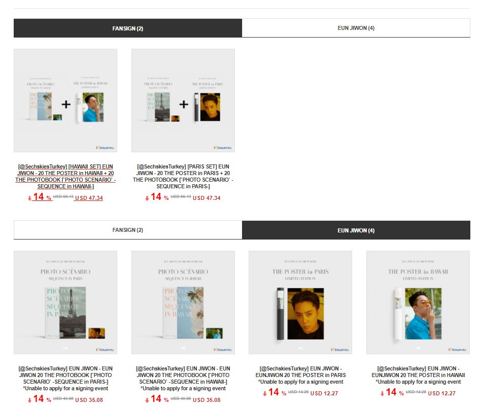 💛EUN JIWON'UN PHOTOBOOK &amp; POSTERLERİNDE %14 İNDİRİM İş birliği <a href="/SechskiesTurkey/">Sechskies Turkey Düğün&Nikah Duyuruları</a> 

💗Fansign
HAWAII/Paris Poster+Photobook seti alan 20'şer adet kazanan seçilecek. (Toplam 40 kazanan)

❣️Satın Alma Linki : bit.ly/3vc1BGU
❣️Fansign Hakkında Bilgi : bit.ly/3emn4He