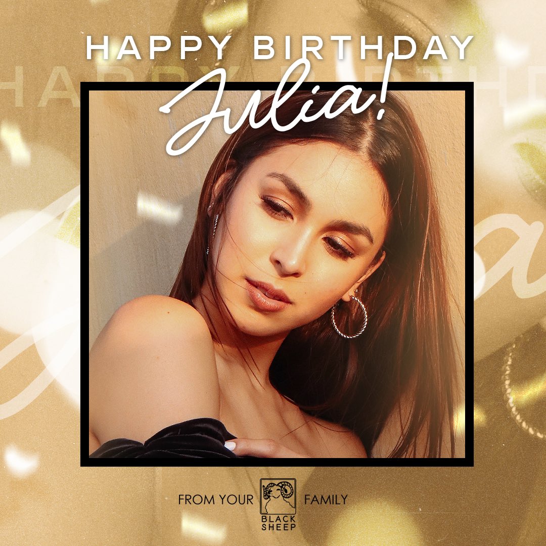 Black_SheepPH's tweet photo. Happy happy birthday to you, queen @barrettojulia!! May you find all the beauty this world has to offer✨ From your Black Sheep fam 🖤🐏 https://t.co/0XY0Tq4Rtv