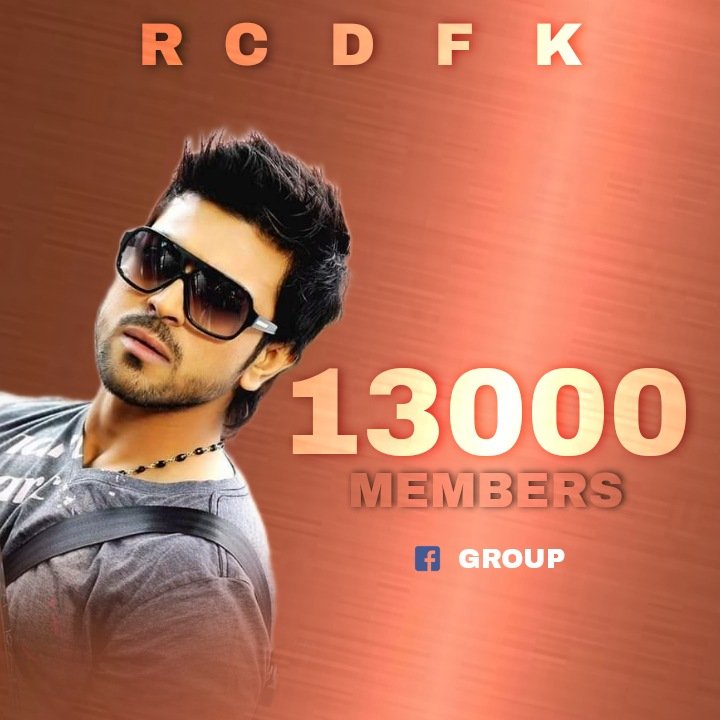 TEAM_RCDFK's tweet photo. Facebook group members 13 k
#RamCharan fans Kerala
#rcdfk https://t.co/Y2REkmBCj1