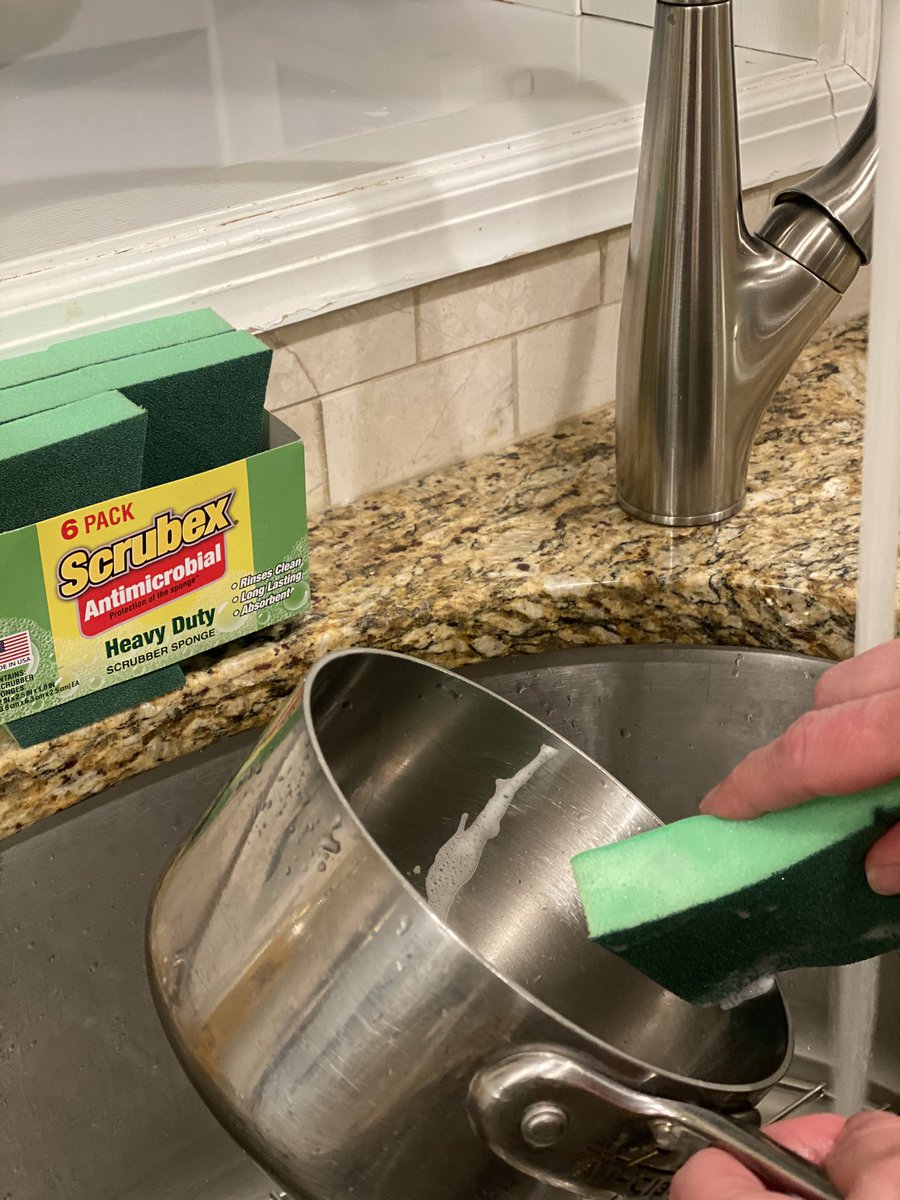 cherigolub's tweet photo. Woman down! Dishwasher down! Scrubex to the rescue!!!
If it werenโt for these sponges, Iโd be losing my mind washing this pot by hand.
Thank you #scrubex for saving #tacotuesday and my hands!
Get yours here ๐ https://t.co/lEn62cXDxd https://t.co/TCQBKZnt9K