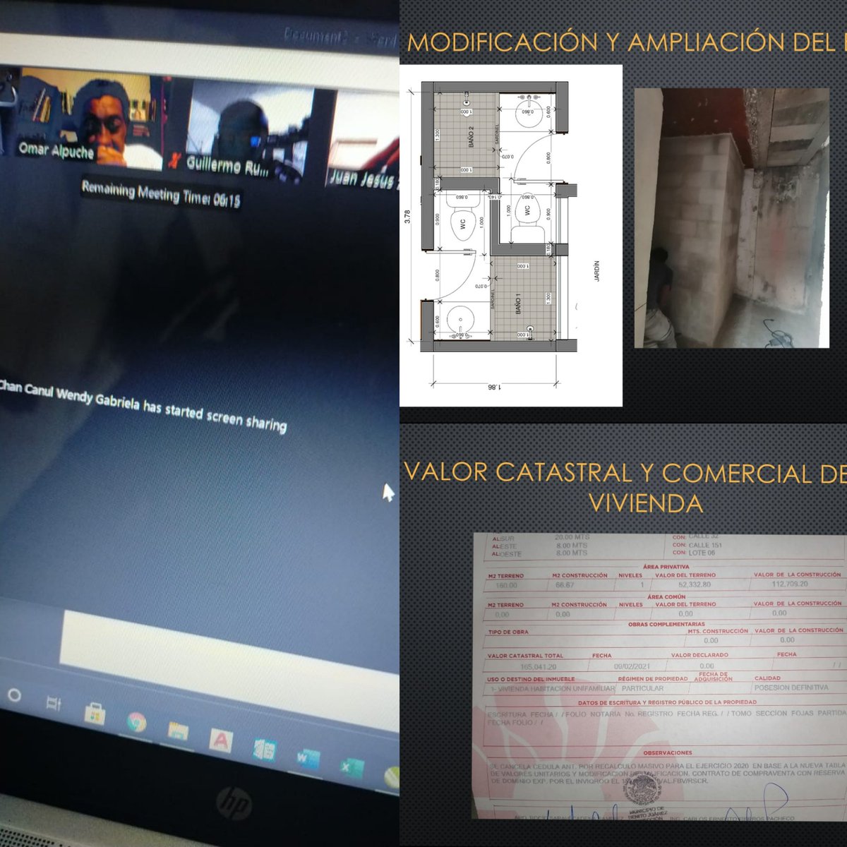 #proyecto Exposición del valor comercial y catastral de una vivienda. Modificación - ampliación de baño. Es importante fortalecer los conocimientos apoyándonos mutuamente. 
<a href="/omaralpuche/">omar alpuche leal</a>