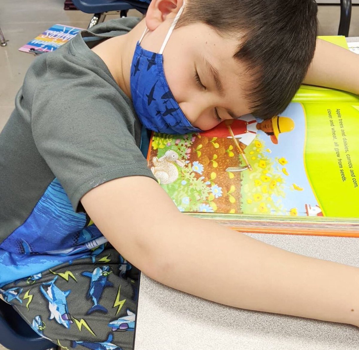 HeritageNL's tweet image. We kicked Spirit Week off yesterday with PJ Day. 1st grade seemed to take it a bit too literally. #HCSTransform