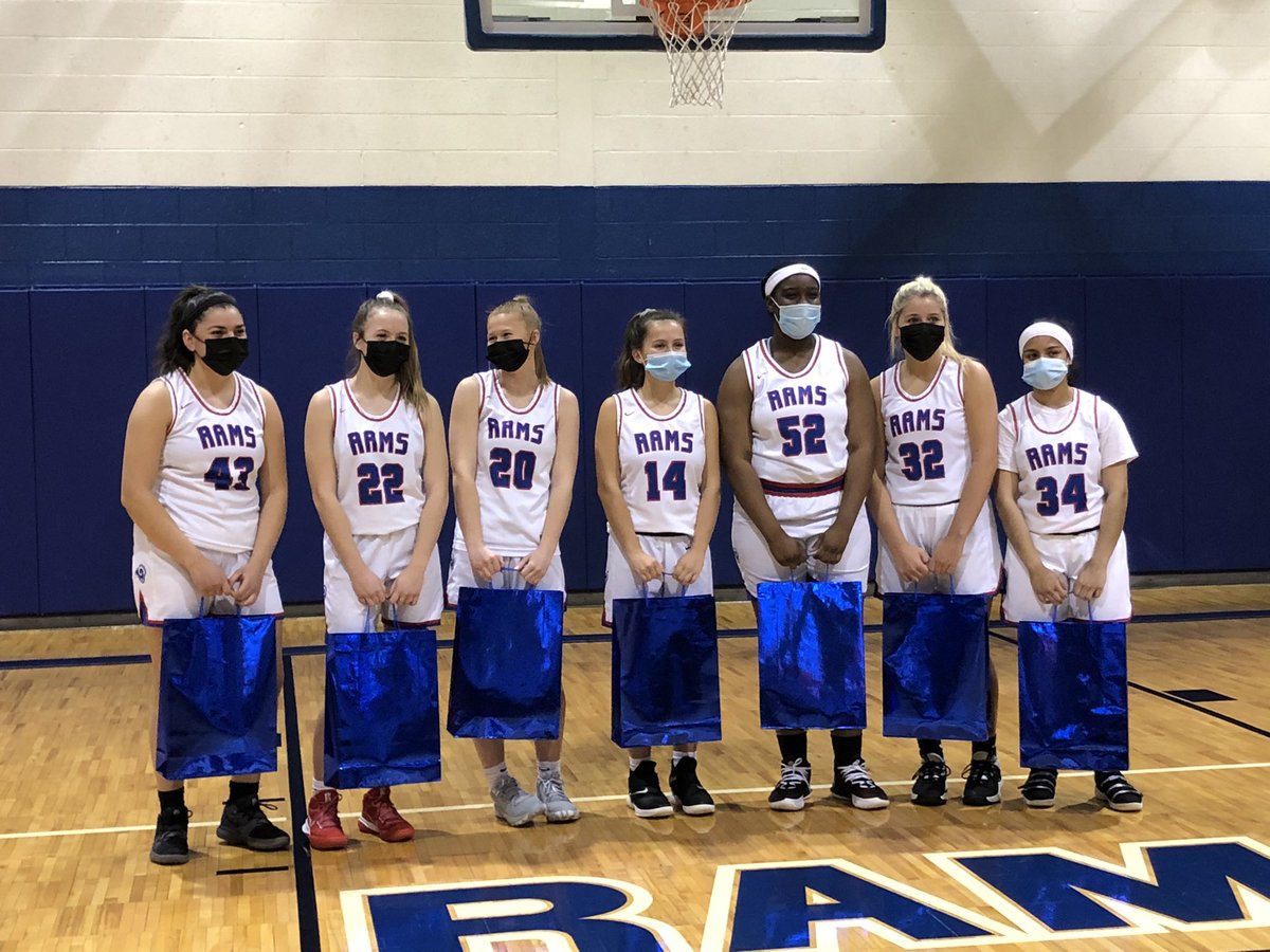 Senior Night in full swing. Up at the half 26-12