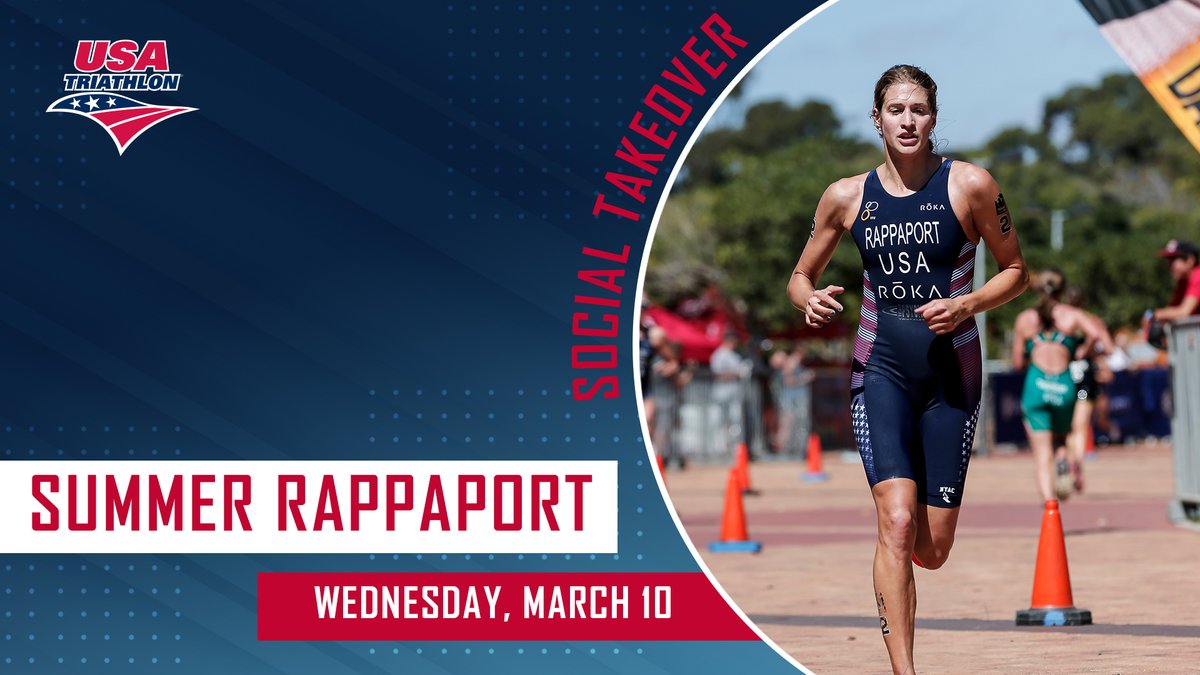 Summer Rappaport is taking over our Instagram story tomorrow! Follow along @usatriathlon to see how she's preparing for the Tokyo Olympic Games! 👏👏 #TokyoUnited #TeamUSA #WomensHistoryMonth