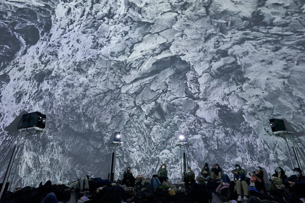 TAICCA_Official's tweet photo. Immerse yourself in a digital art dome!
#Technology speaks at Future Vision Lab: Artists &amp; tech experts try their hand to create 360° panoramic works in a fully immersive 8K image space.

Check out on #SXSW2021 online venue: https://t.co/DRPakbBjnm 

#artistsinTaiwan #XRproject https://t.co/16GgLOFycv