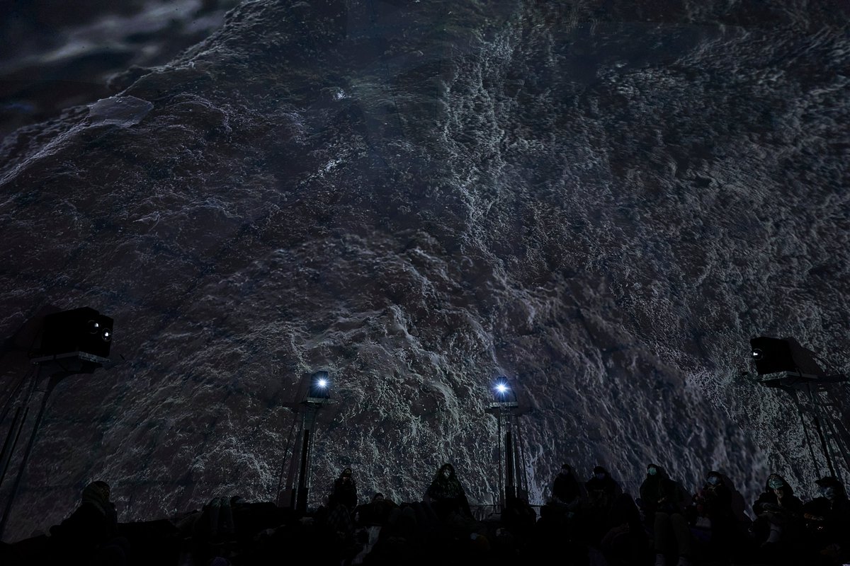 TAICCA_Official's tweet photo. Immerse yourself in a digital art dome!
#Technology speaks at Future Vision Lab: Artists &amp; tech experts try their hand to create 360° panoramic works in a fully immersive 8K image space.

Check out on #SXSW2021 online venue: https://t.co/DRPakbBjnm 

#artistsinTaiwan #XRproject https://t.co/16GgLOFycv