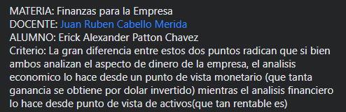 ErickPatton's tweet photo. MATERIA: Finanzas para la Empresa
DOCENTE: @jurucame 
ALUMNO: Erick Alexander Patton Chavez https://t.co/O5tmNfMqHm
