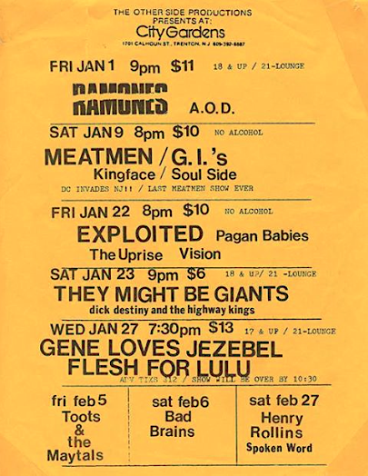 tmbg's tweet image. City 

Gardens