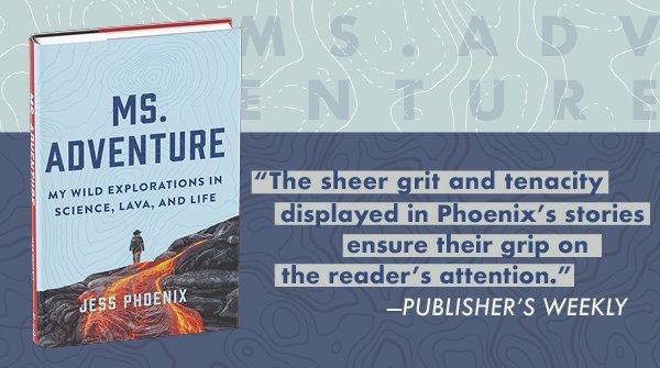jessphoenix2018's tweet photo. Have you gotten your copy of #MsAdventure yet? 🌋

Extra credit: If you want to hear me curse in Spanish, download the audiobook! 

And yes, @PublishersWkly liked it! https://t.co/FjEVSqQaGu
