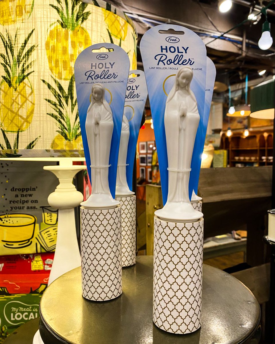 workthemetal's tweet photo. Repeat after me: Thou shalt be lint free! Holy Roller Lint Roller ($14 each) https://t.co/vWU1RRnchG