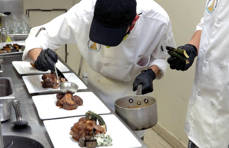 westhawaiitoday's tweet photo. Got lamb in the freezer? Cook up "Hawaii Island on a plate" with this recipe for Big Island lamb shanks that braise to perfection. More at https://t.co/C8vXWMOHkj #BigIslandNews #WestHINews #Ono #grindz #localrecipes https://t.co/OnI4M0ZV8f
