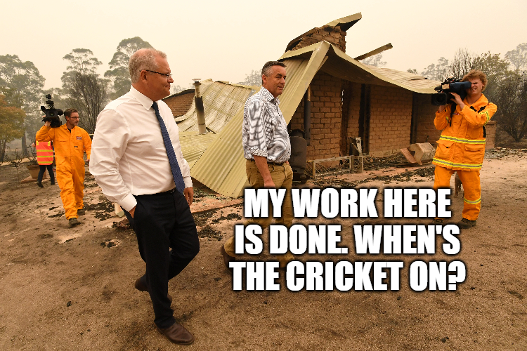 AsTimeGoesBy0's tweet photo. Never forgive. Never forget. #MorrisonBushfires
#HawaiianHoliday #ScottyFromPhotoOps https://t.co/TyigmEGKLf