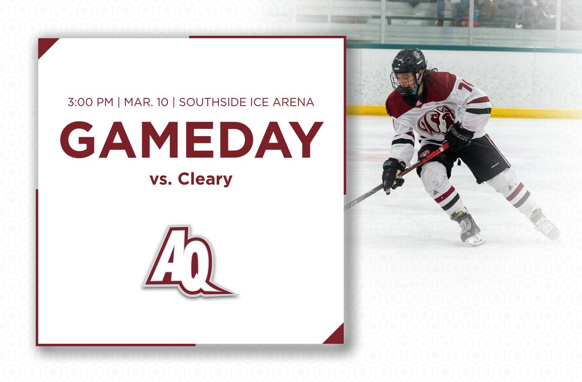 GAMEDAY!

The Saints host Cleary in a big WHAC contest at Southside Ice Arena! Puck drop against the Cougars is set for 3:00 p.m.!

#SaintsMarchOn