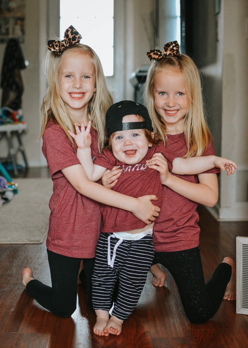 Dnordstrom31's tweet photo. Luke is 8 mo old and his sisters think heโs fantastic! He lights up when they come in the room! ๐๐๐. โฅ๏ธ#gigilifeisthebest #makesmyhearthappy #twinsplusone #perfection https://t.co/xPFblcemtL