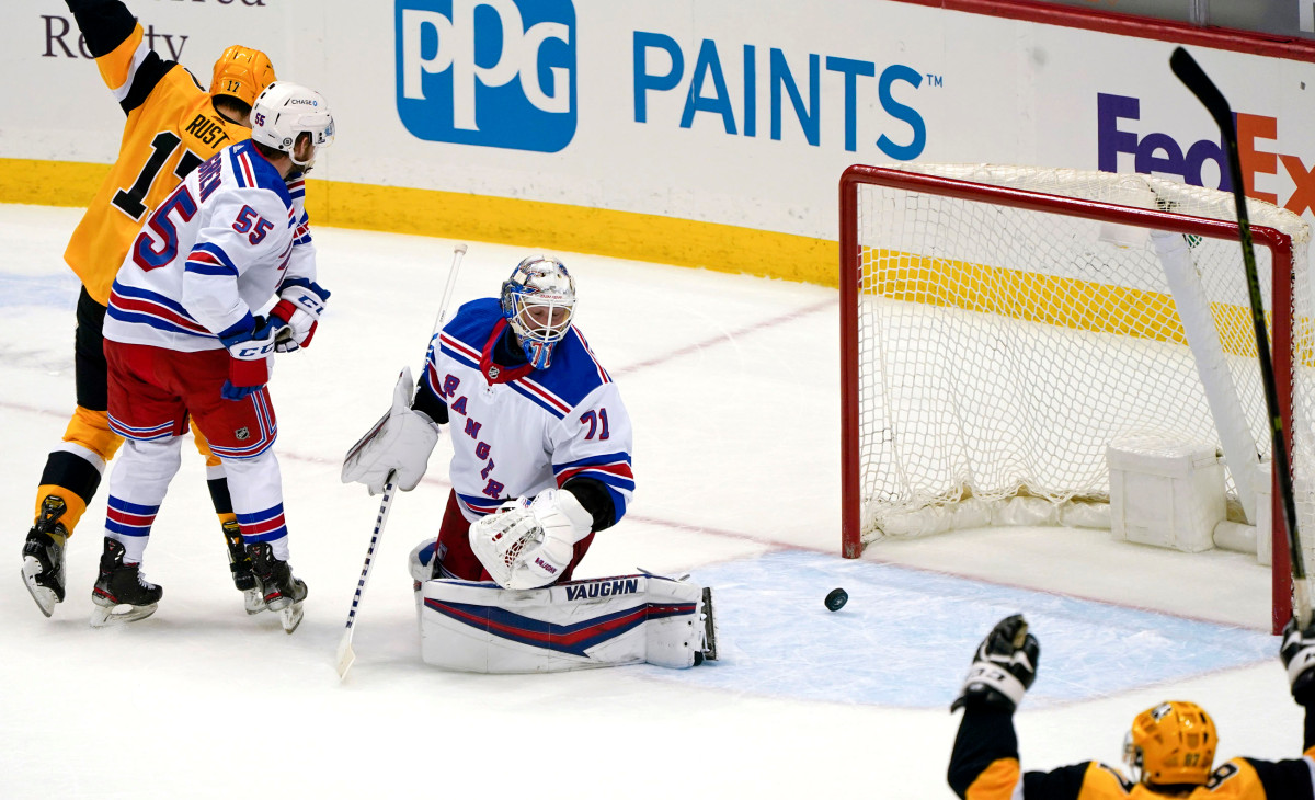 Rangers fall to Penguins despite promising Keith Kinkaid start