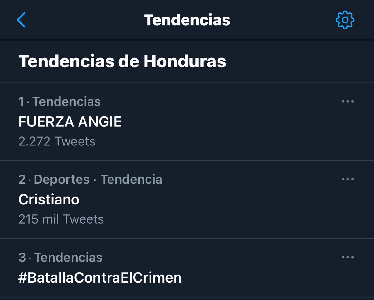 Ya somos tendencia #1 en Honduras 🇭🇳 

FUERZA ANGIE