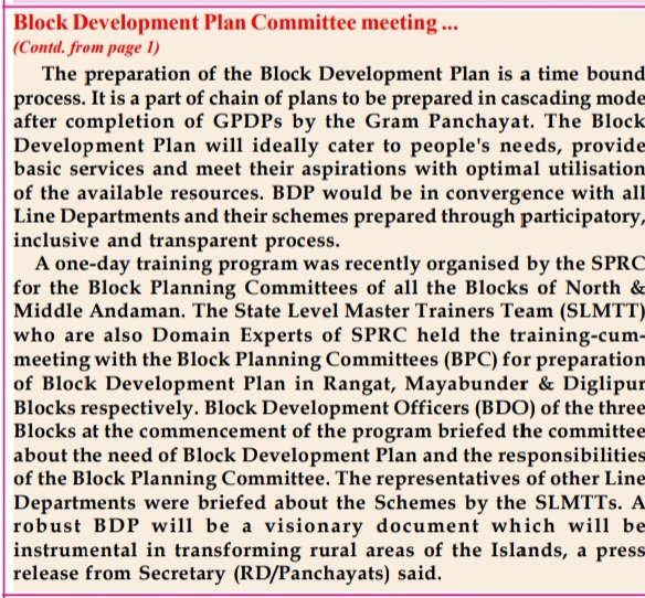 Rural Development and Panchayat, A & N Islands tweet media