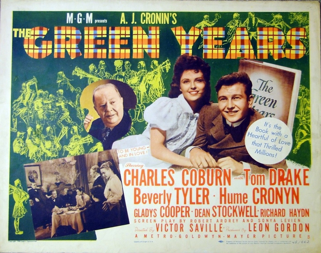 THE GREEN YEARS (1946) Charles Coburn, Tom Drake, Beverly Tyler. Dir: Victor Saville 7:30 PM PT 
 
An orphaned Irish boy is taken in by his mother's Scottish relations.

B/W, 125 mins, CC, #drama #TCM https://t.co/Vl7EnMnR6w