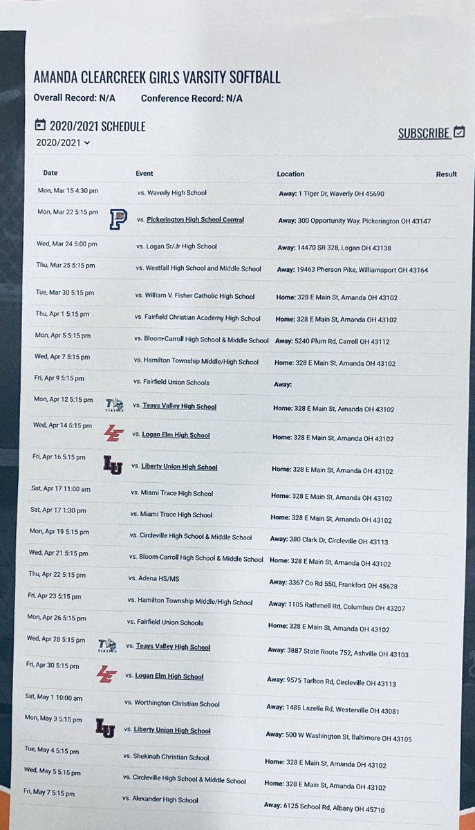 softball_ac's tweet photo. Lady Aces softball schedule https://t.co/rliRNGBilm